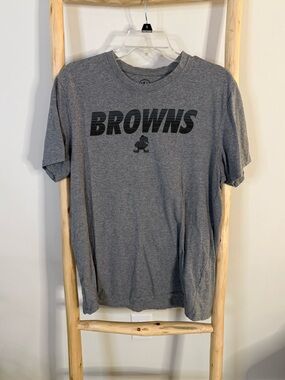 47 Men's Gray Cleveland BROWNS Crewneck Graphic Tee